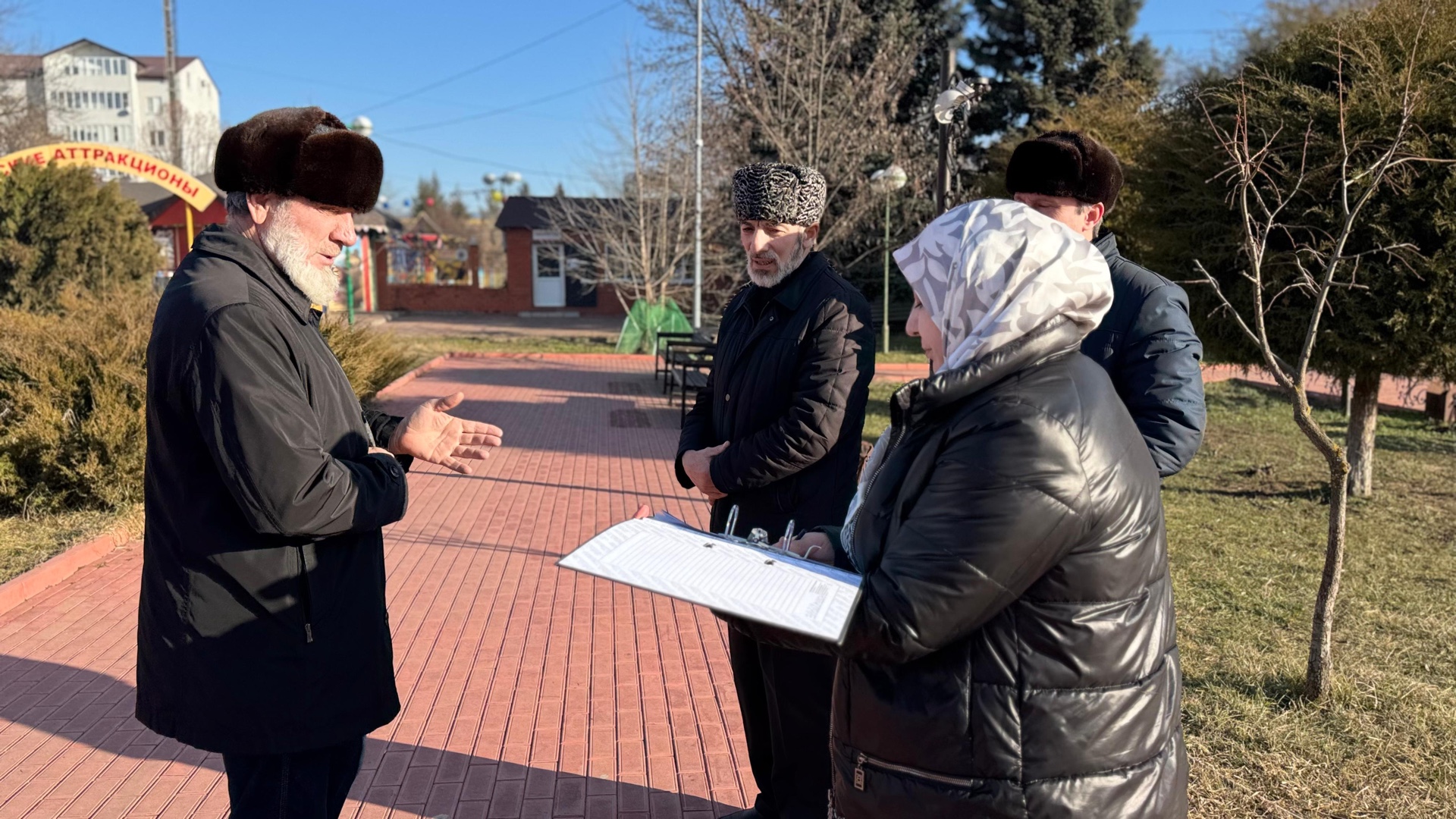 Инвентаризация малых архитектурных объектов, установленных на территории Сквера Памяти и Славы.