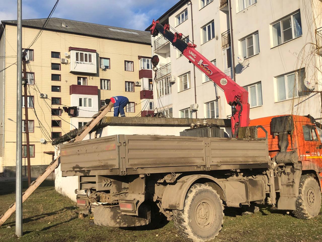 Замена трансформатора по ул. Гарданова.