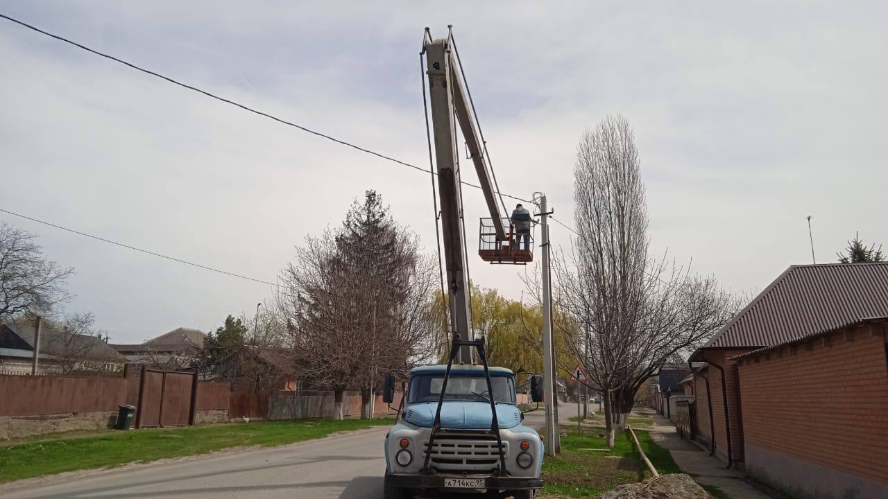 В Малгобеке проводятся работы по благоустройству города.