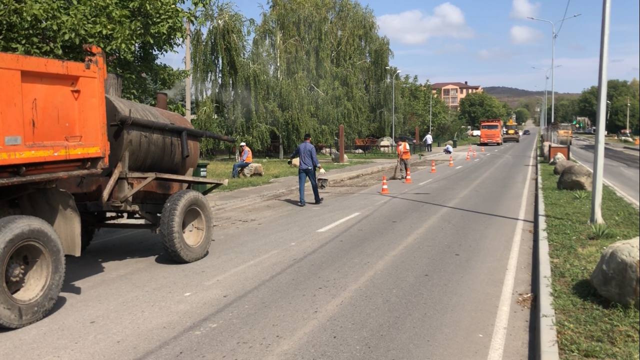 Ремонт дороги по ул. Херсонская.